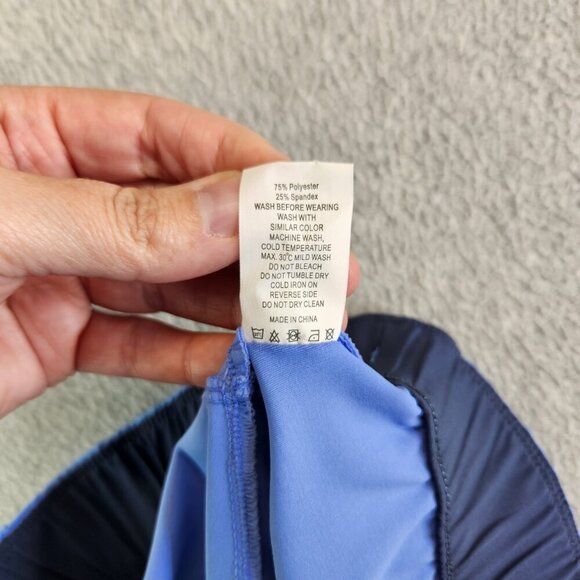 ZYIA Active Shorts Womens XXL Sky Blue Club Matte Softshell High Waisted - Picture 7 of 12